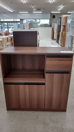 ★ジモティ割あり★ ワイエムワールド レンジ台 焦げ茶 H90×D41×W90 クリーニング済み TJ1041