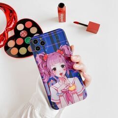 【新品未使用】【即日・手渡し可】iPhone11Pro/5.8インチ 病み彼女  可愛い V系 原宿 病みかわいい ヤンデレ バンギャ アイフォン ショルダー ストラップ ストラップホール シリコン製 キャラクター 小型 薄型 軽量 ショルダー カバー ケース 韓国 BLACKPINK おしゃれ かわいい インスタ VLOG アニメ TikTok Instagram iPhone 11 Pro / 11 / SE 第3世代 / SE 第2世代 / XS / XR / X / 8 / 7  の画像