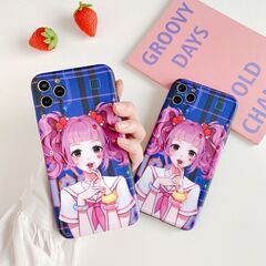 【新品未使用】【即日・手渡し可】iPhone11Pro/5.8インチ 病み彼女  可愛い V系 原宿 病みかわいい ヤンデレ バンギャ アイフォン ショルダー ストラップ ストラップホール シリコン製 キャラクター 小型 薄型 軽量 ショルダー カバー ケース 韓国 BLACKPINK おしゃれ かわいい インスタ VLOG アニメ TikTok Instagram iPhone 11 Pro / 11 / SE 第3世代 / SE 第2世代 / XS / XR / X / 8 / 7  の画像