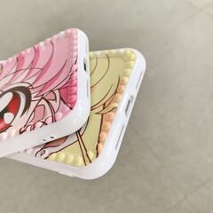 【新品未使用】iPhone11Pro/5.8インチ セーラムーン 月野うさぎ 美少女戦士 アイフォン ショルダー ストラップ ストラップホール シリコン製 キャラクター 小型 薄型 軽量 ショルダー カバー ケース 韓国 BLACKPINK おしゃれ かわいい インスタ VLOG アニメ TikTok Instagram iPhone 11 Pro / 11 / SE 第3世代/ SE 第2世代 / XS / XR / X / 8 / 7  の画像