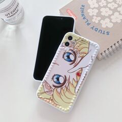 【新品未使用】iPhone11Pro/5.8インチ セーラムーン 月野うさぎ 美少女戦士 アイフォン ショルダー ストラップ ストラップホール シリコン製 キャラクター 小型 薄型 軽量 ショルダー カバー ケース 韓国 BLACKPINK おしゃれ かわいい インスタ VLOG アニメ TikTok Instagram iPhone 11 Pro / 11 / SE 第3世代/ SE 第2世代 / XS / XR / X / 8 / 7  の画像