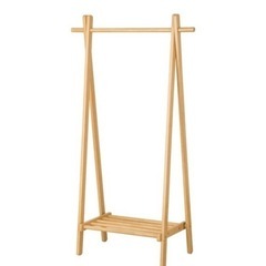 ウッド ハンガーラックの画像