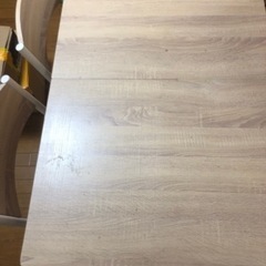 テーブル 椅子セット  椅子4つ付き 縦110横70高さ75 の画像