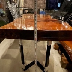 一枚板のダイニングテーブル値下げします。の画像