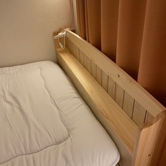 ニトリSDベッド  マットレス 付 美品の画像