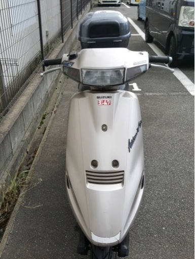 【アドレスV100 シャンパンゴールド リアBOX付】傷割れありますが車両好調！