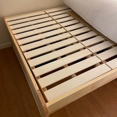 ニトリSDベッド  マットレス 付 美品の画像