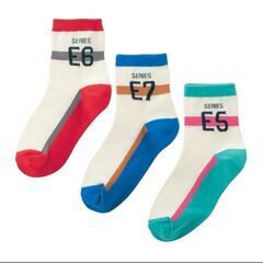 ⭐️新品⭐️キッズ靴下 新幹線シリーズ 3足セット 13～15cmの画像