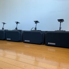 (購入者決定)PIONEER パイオニア　スピーカー　４個セット　吊り金具付きの画像