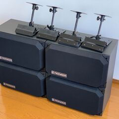 (購入者決定)PIONEER パイオニア　スピーカー　４個セット　吊り金具付きの画像