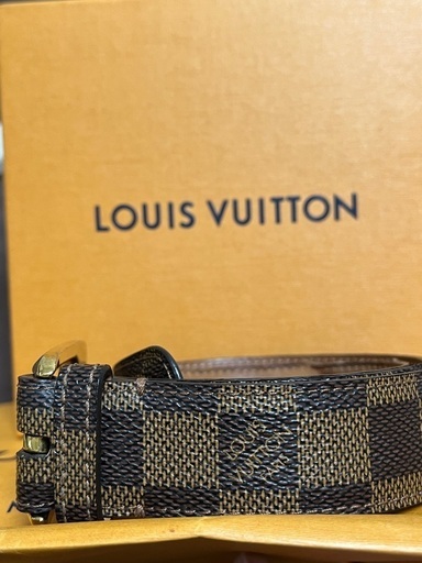 LOUIS VUITTON ルイヴィトン　ダミエ　ベルト　ゴールド