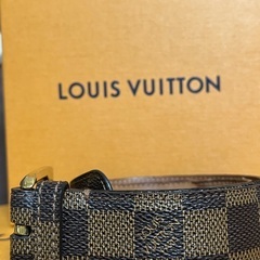 LOUIS VUITTON ルイヴィトン　ダミエ　ベルト　ゴールド  