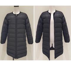 美品 Plage プラージュ 2way ミドル丈ダウンコート 黒 ブラック 無地 Sの画像