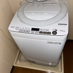 シャープ　洗濯機　7kg （2020年製）美品❗️冷蔵庫も有り