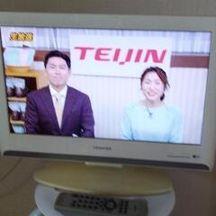 美品!東芝液晶カラーテレビREGZA19A8000リモコン付き! 東芝