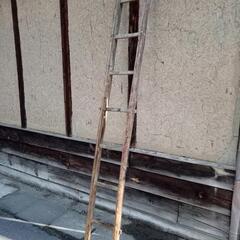 木製ハシゴ　長さ約２５４cm　使用には問題なし　インテリア　ディ...