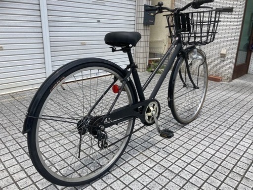 【27インチ自転車】6段変速　LEDダイナモライト使用　リヤタイヤ、サドル新品❗️若林自転車　唐崎店　SALE中❗️
