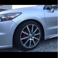 18インチホイール　タイヤ付4本　ロックナット付の画像