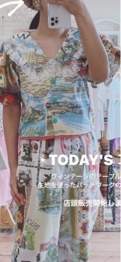ヴィンテージパッチワーク　トップス