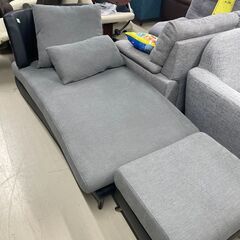 ジモティ来店特価!!　1人掛けソファー　マナベ　ブラック×グレー　　J-0613の画像