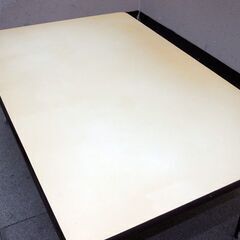 【平日取りに来ていただける方】折り畳みテーブル★FT1283★ブラウン/ベージュ系★レトロ★テーブル/ローテーブル/座卓(2Z0562)の画像