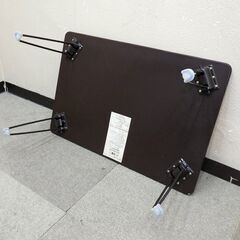 【平日取りに来ていただける方】折り畳みテーブル★FT1283★ブラウン/ベージュ系★レトロ★テーブル/ローテーブル/座卓(2Z0562)の画像
