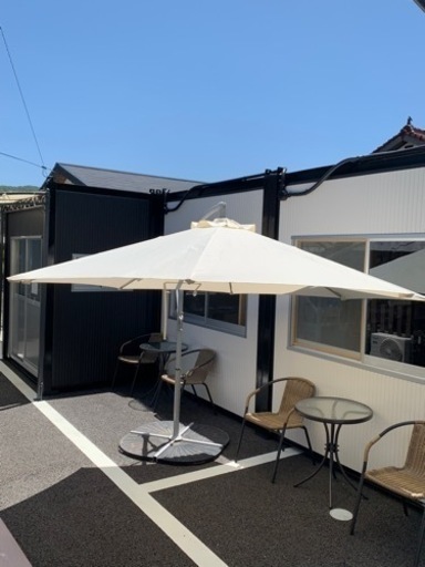 ガーデンパラソル　ベース付き