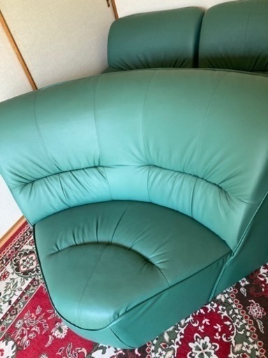 中古　ソファーセット　グリーン
