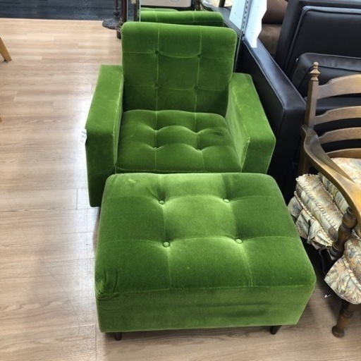 オットマン付き1人掛けソファー【トレファク上福岡】