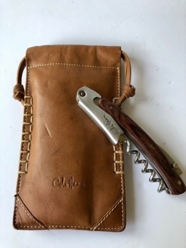 【美品】 Cole Haan コールハーンソムリエナイフ　レザーケース付属