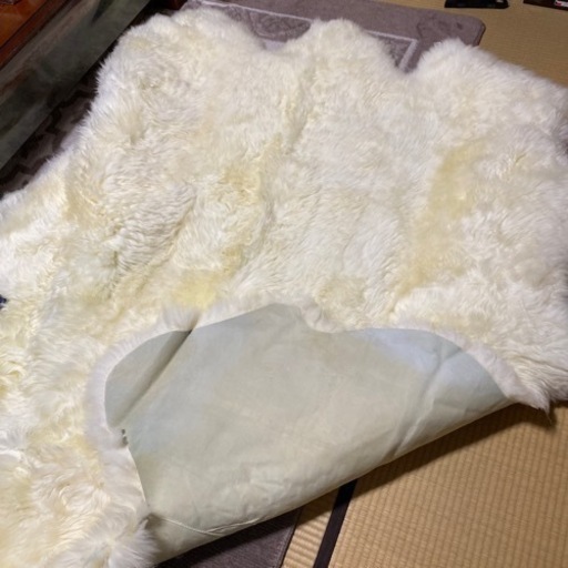 モフモフのラグ