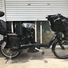 地域限定送料無料　ビッケ　子供乗せ　12,3AH　黒系　神戸市　電動自転車 地域限定送料無料 ブリヂストン ビッケ2 三人乗り 12,8AH 子供乗せ