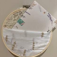 刺繍枠　インテリアの画像