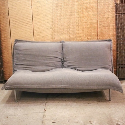 【売約済み】　【35万】リーンロゼ　カラン　LIGNE ROSET CALIN リクライニング　ソファ　グレー　ファブリック　2シーター　ロゼカラン