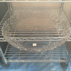 【むじんはんばい】直径約35cmのガラス皿の画像