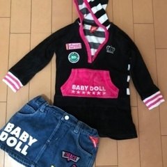 BABY DOLL ワンピース(90)とスカート(100)