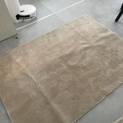 【定価12,000円】アイボリー　厚めラグの画像