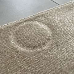 【定価12,000円】アイボリー　厚めラグの画像