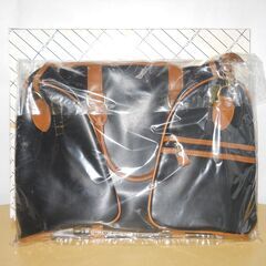 RIVER SEPPU　ボストンバッグ　旅行　ビジネスバッグ　黒茶系　ITALIAN TASTE River Seppu REFINED　Unbeknownの画像