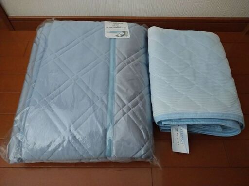 新品未使用　夏布団セット：ひんやり接触冷感肌布団  135 x 185cm + 冷感敷パッド 100 x 200cm