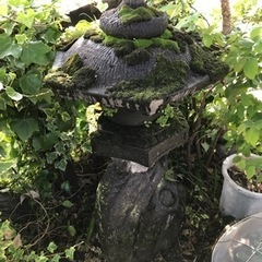 石灯籠、石燈籠、石灯篭 みかげ石 庭石 ガーデニングの画像