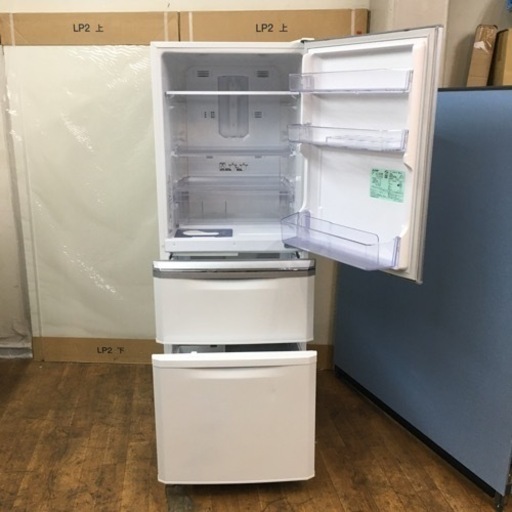 S177 ⭐ MITSUBISHI ELECTRIC MR-C34D-W 冷蔵庫 （335L・右開き） 3ドア ⭐動作確認済⭐クリーニ