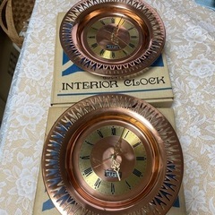 取引決まりましたクォーツ壁掛け時計2個セット