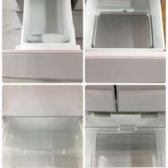 S706 ⭐  TOSHIBA GR-F43G [VEGETA(ベジータ) 5ドア冷蔵庫 426L・右開き シェルホワイト]⭐動作確認済⭐クリーニングの画像