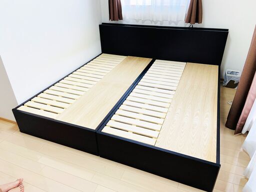 【受渡者決定】関家具　シングル　ベッドフレーム（マットレス付）　2台