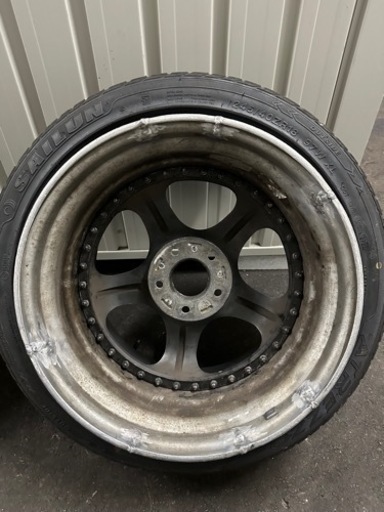 work マイスター S1 18インチ 114.3 11.5J-15 2本 ドリフト スペア
