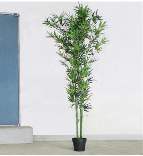 人工観葉植物 光触媒 バンブー 竹 210cm