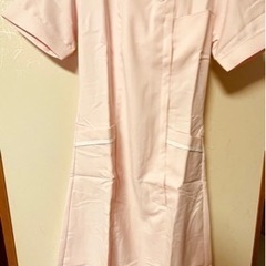 ナース服 ワンピース 新品未使用 薄ピンク ホワイセルジップ付 S
