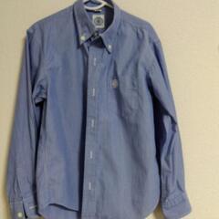 【美品】Jプレス長袖ストライプシャツ130