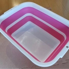 折りたたみバケツ 洗い桶 つけ置き洗い ベビーバスにも♪大きい折...